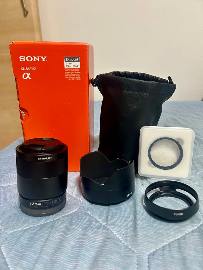 美品　付属品多数　FE 55mm F1.8ZA