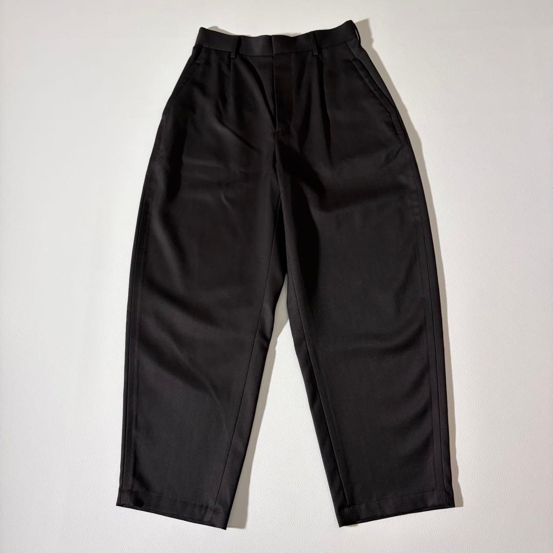 未使用級　ロエフ　ウール ギャバ ボンタン パンツ ダークブラウン　M