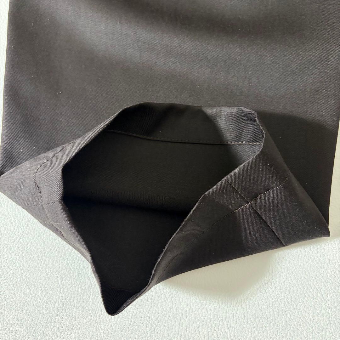 未使用級　ロエフ　ウール ギャバ ボンタン パンツ ダークブラウン　M