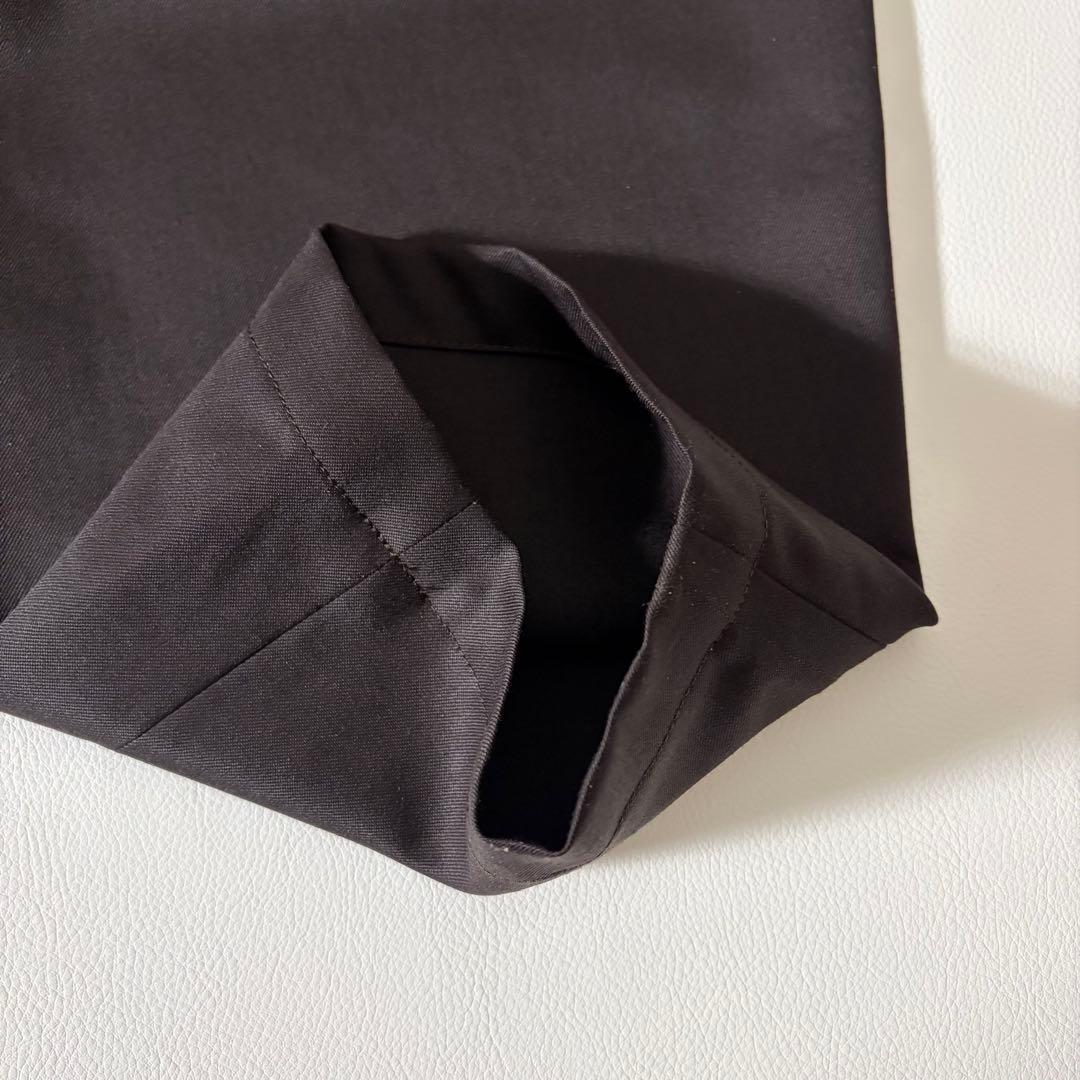 未使用級　ロエフ　ウール ギャバ ボンタン パンツ ダークブラウン　M