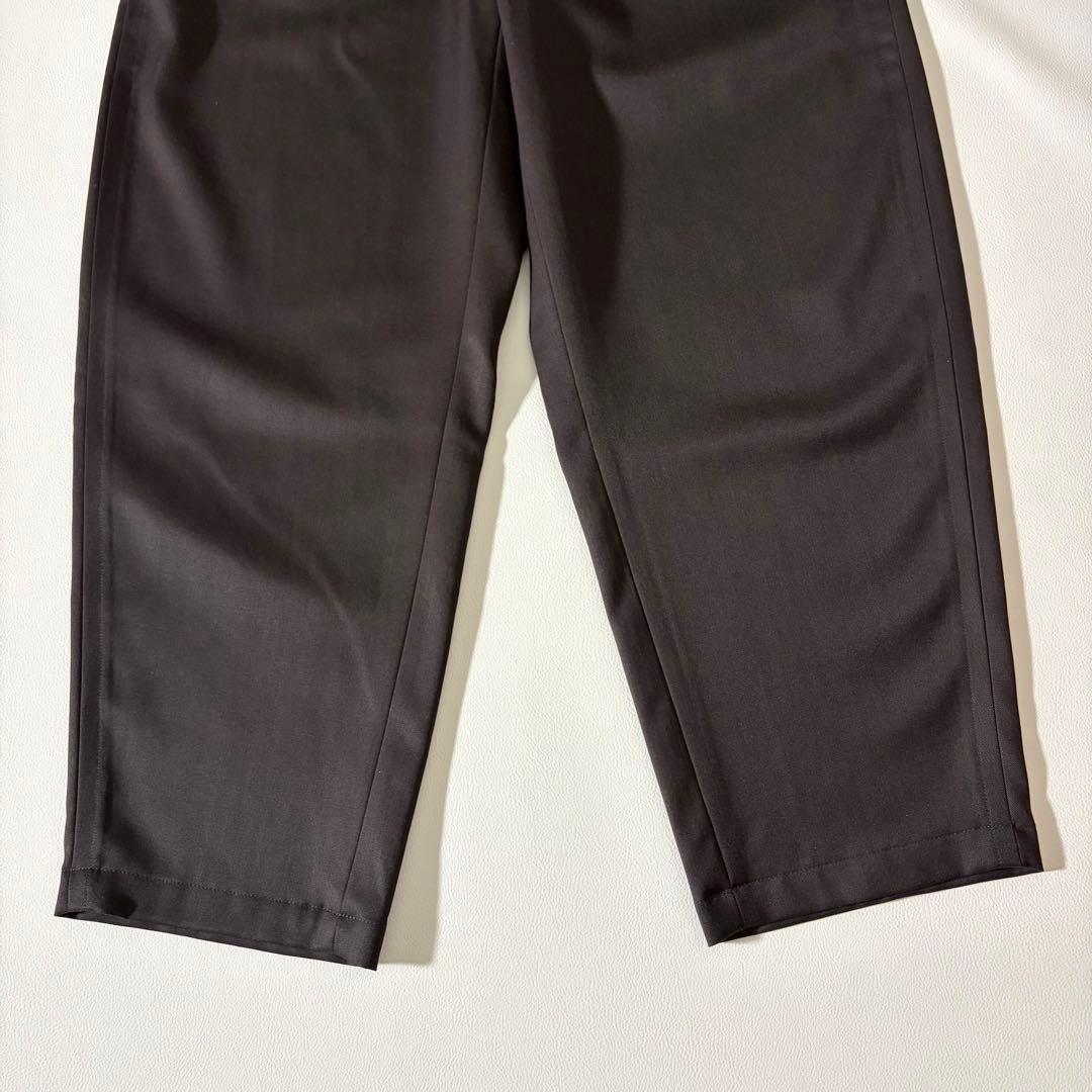 未使用級　ロエフ　ウール ギャバ ボンタン パンツ ダークブラウン　M