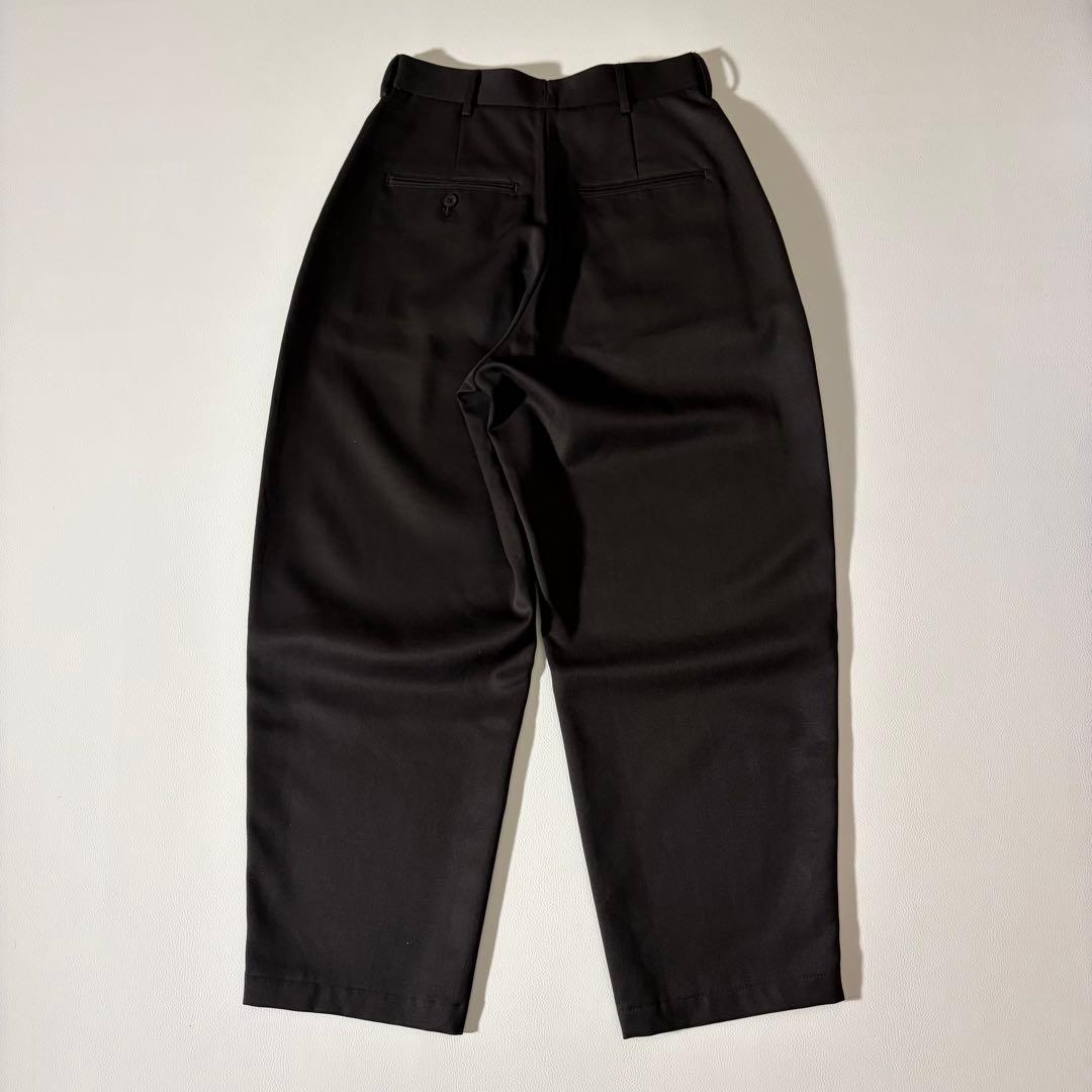 未使用級　ロエフ　ウール ギャバ ボンタン パンツ ダークブラウン　M