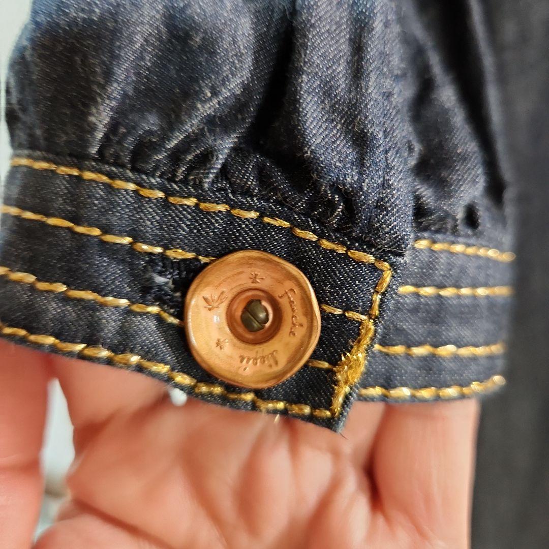 フランシュリッペインディゴデニムワンピーススプリングコート Mサイズ