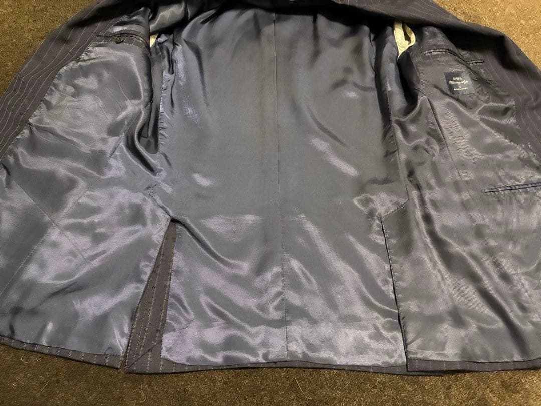 SHIPS シップス 日本製 リングヂャケット ネイビー スーツ サイズ46