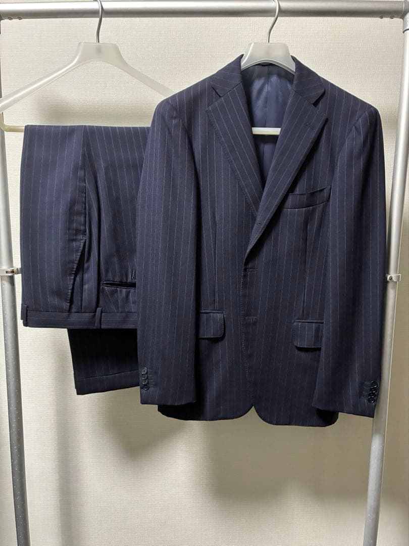 SHIPS シップス 日本製 リングヂャケット ネイビー スーツ サイズ46