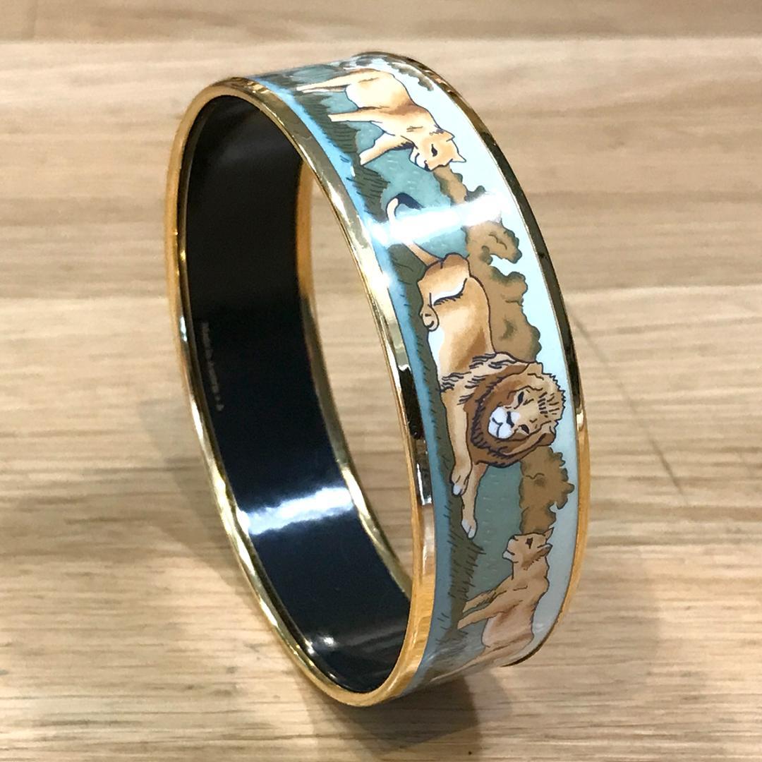 R様の エルメス エマイユGM 七宝焼き バングル ブレスレット ゴールド