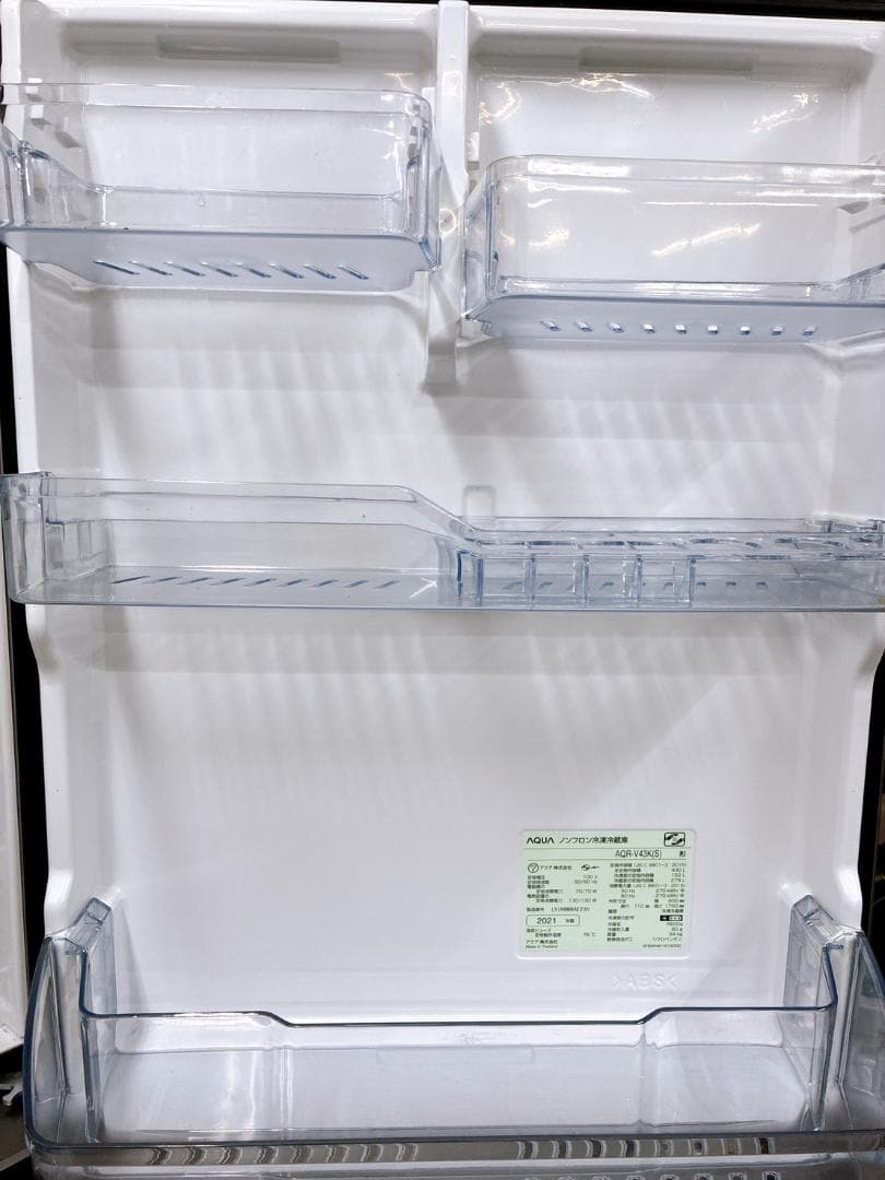 MKT012280 アクア 430L 冷蔵庫 大型 小型 一人暮らし