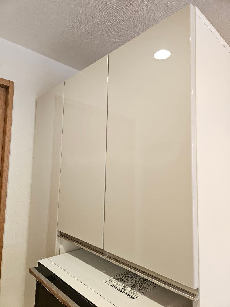 パモウナ　ホワイトキッチンカウンター 　幅900mm