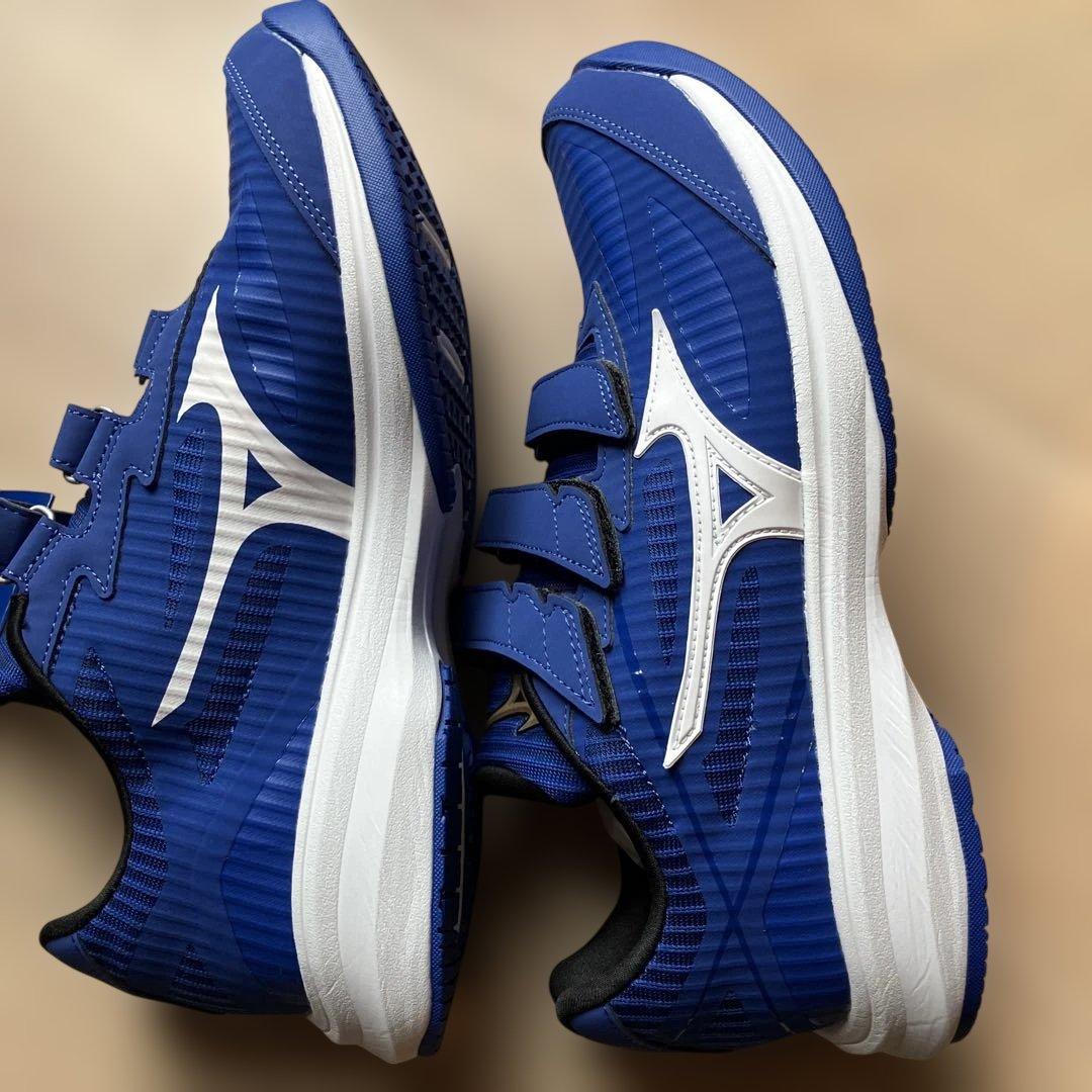 Mizunoシューズ 青 27cm 箱付き