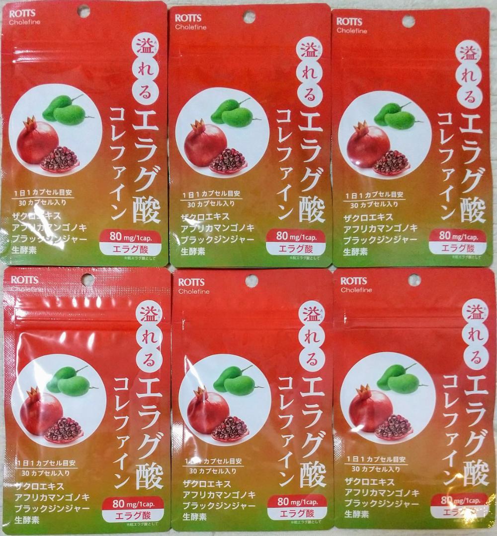 ROTTS 溢れるエラグ酸 コレファイン 6袋計180日分 サプリメント
