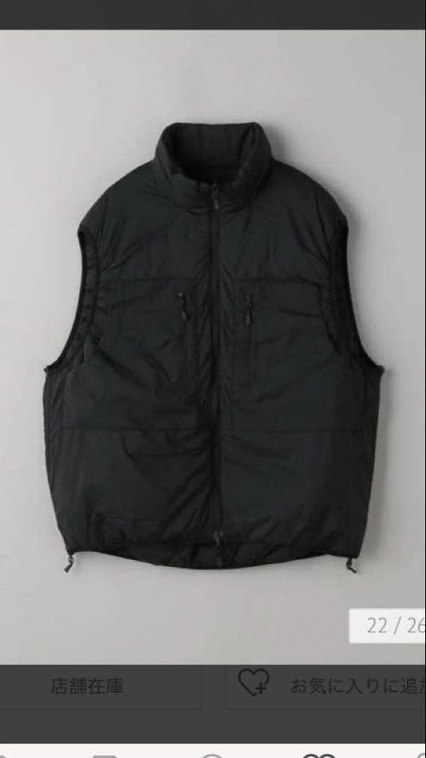 SMKさま24AW daiwa pier39 TECH PUFF VEST S