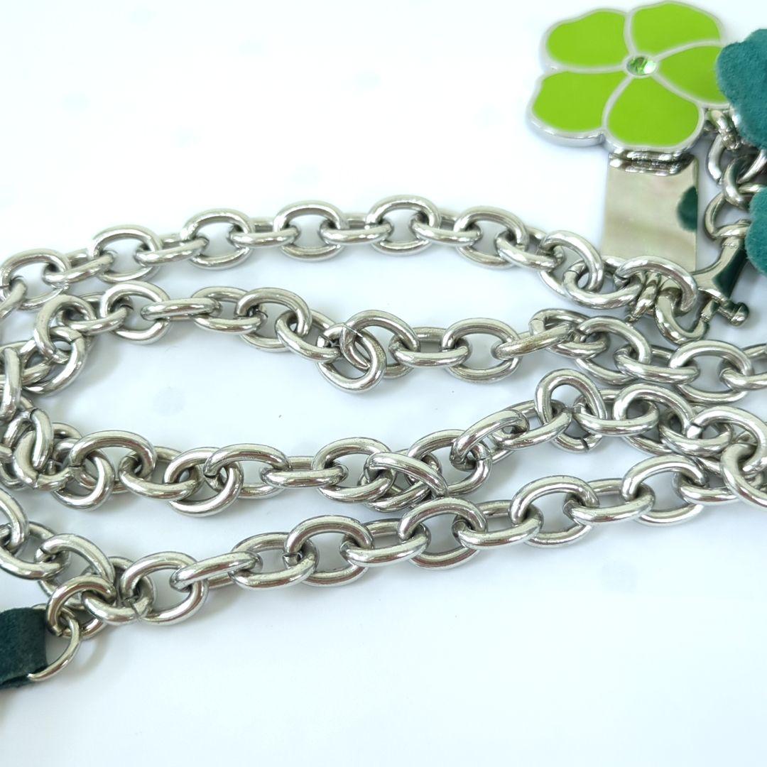 COACH　コーチ　チェーン　ベルト　フラワー　バタフライモチーフ