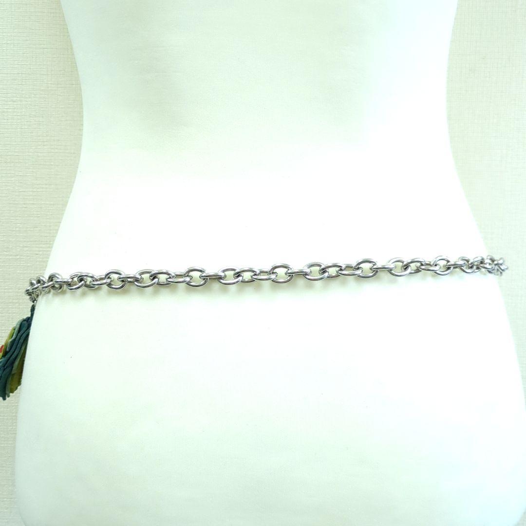 COACH　コーチ　チェーン　ベルト　フラワー　バタフライモチーフ