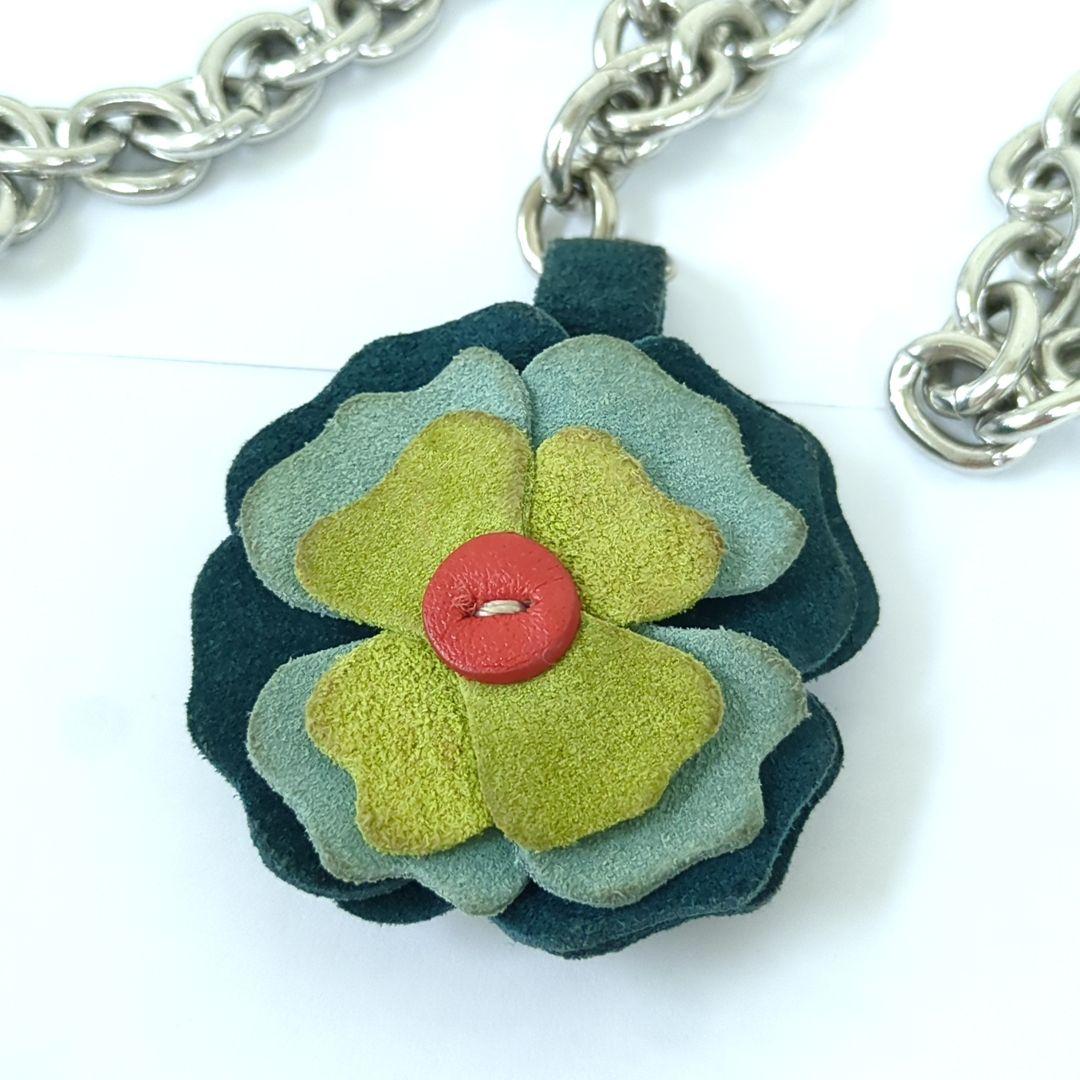 COACH　コーチ　チェーン　ベルト　フラワー　バタフライモチーフ