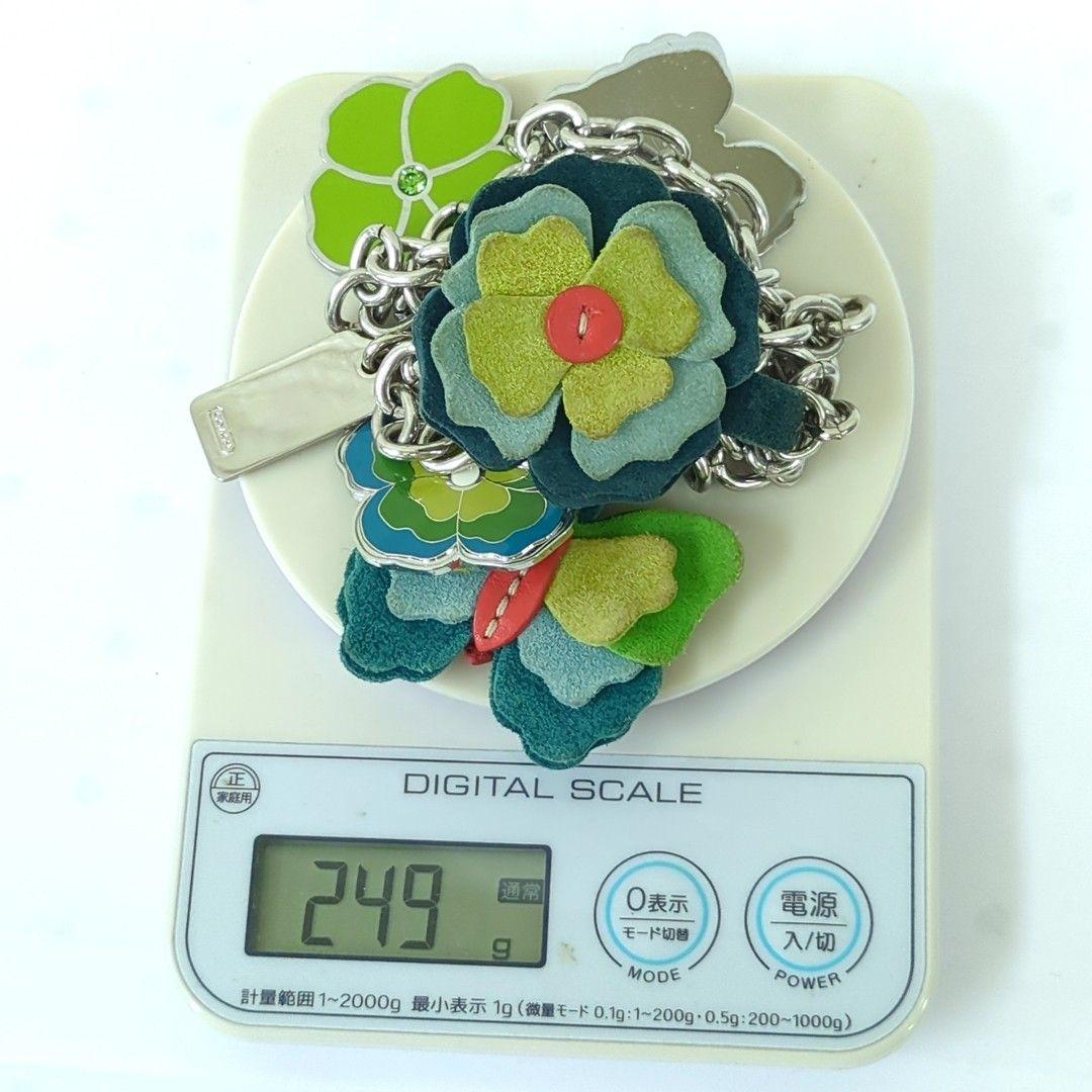 COACH　コーチ　チェーン　ベルト　フラワー　バタフライモチーフ