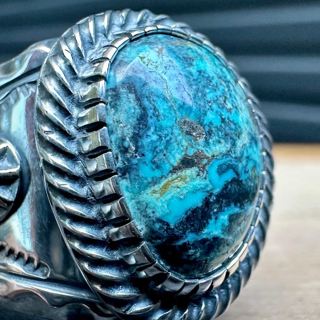 ネイティブアメリカンスタイル　ハットマイン　ブルーダイヤモンド　ハンドメイド作品