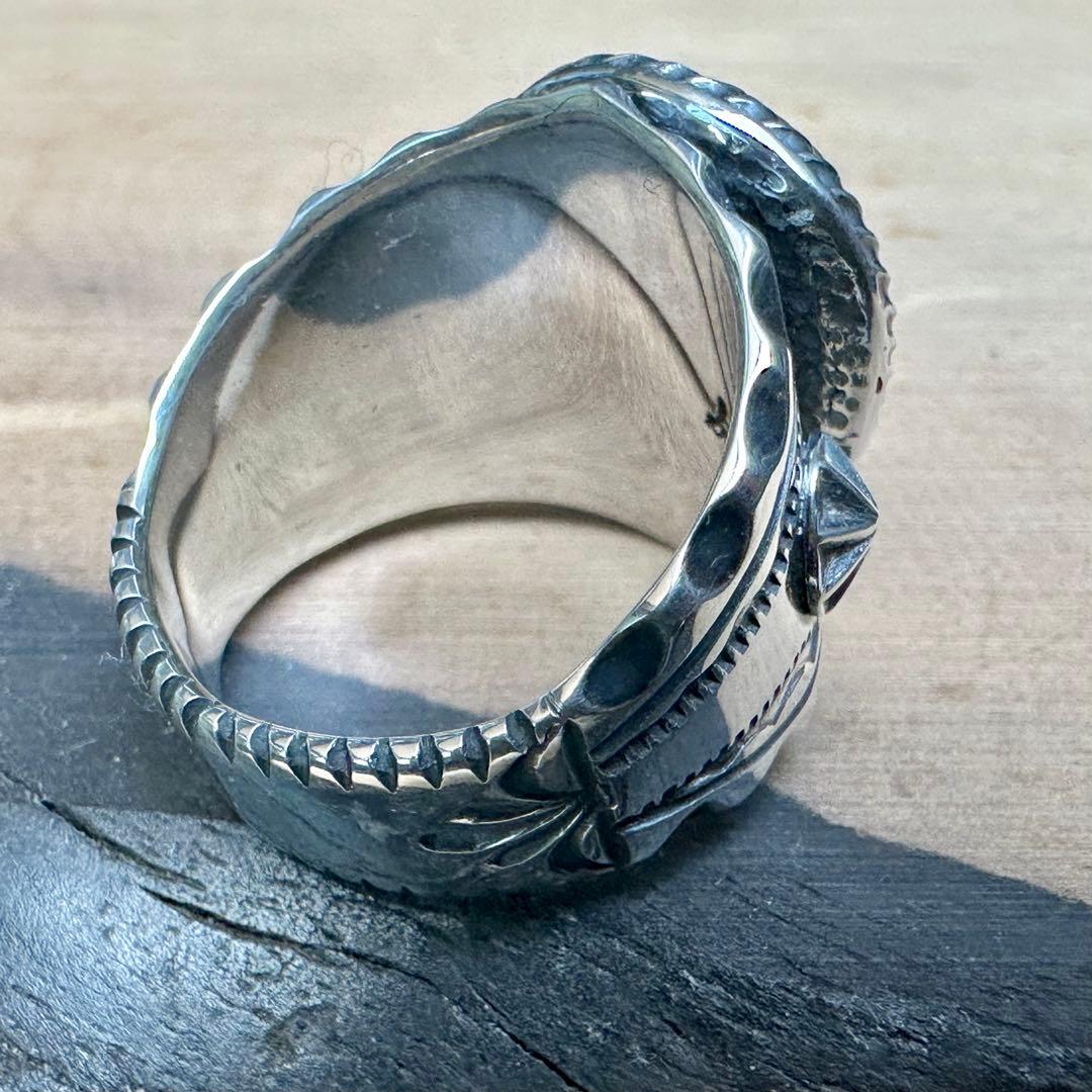 ネイティブアメリカンスタイル　ハットマイン　ブルーダイヤモンド　ハンドメイド作品