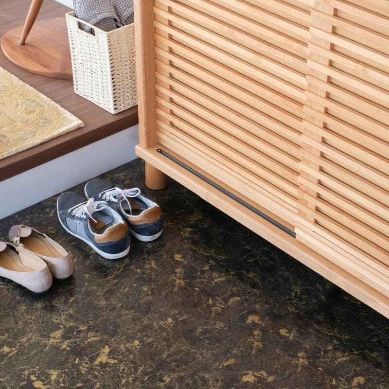 ISK SB RS　シューズラック　下駄箱　ナチュラル　幅116㎝