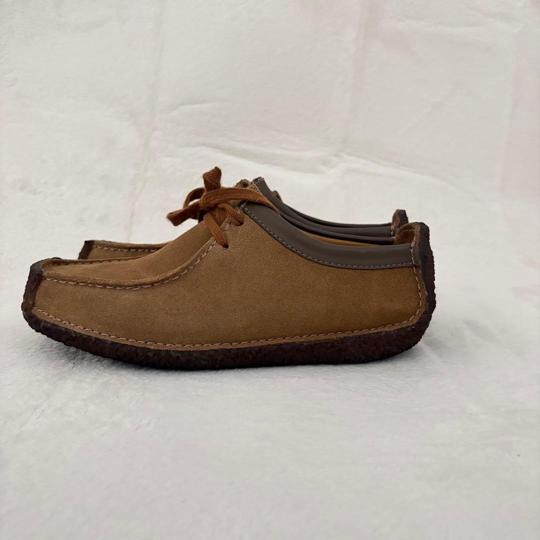 美品✨クラークス ナタリー オークウッド スエード ベージュ モカシン 24cm
