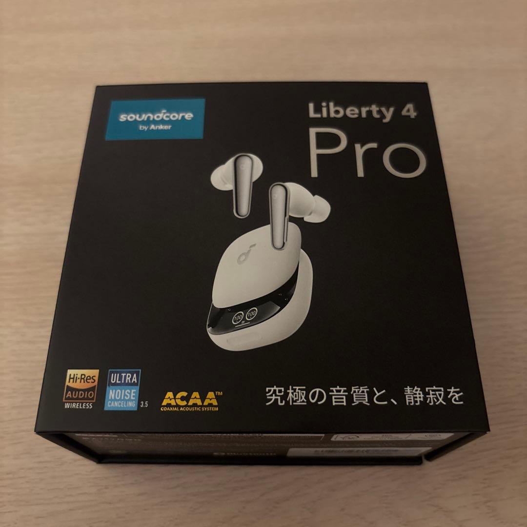 soundcore Liberty 4 Pro ワイヤレスイヤフォンホワイト