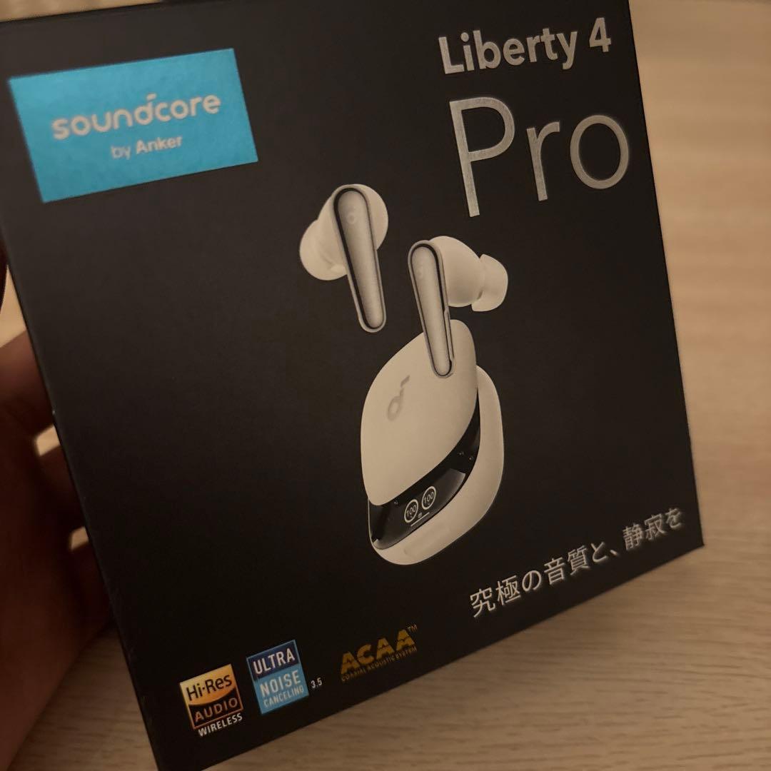 soundcore Liberty 4 Pro ワイヤレスイヤフォンホワイト