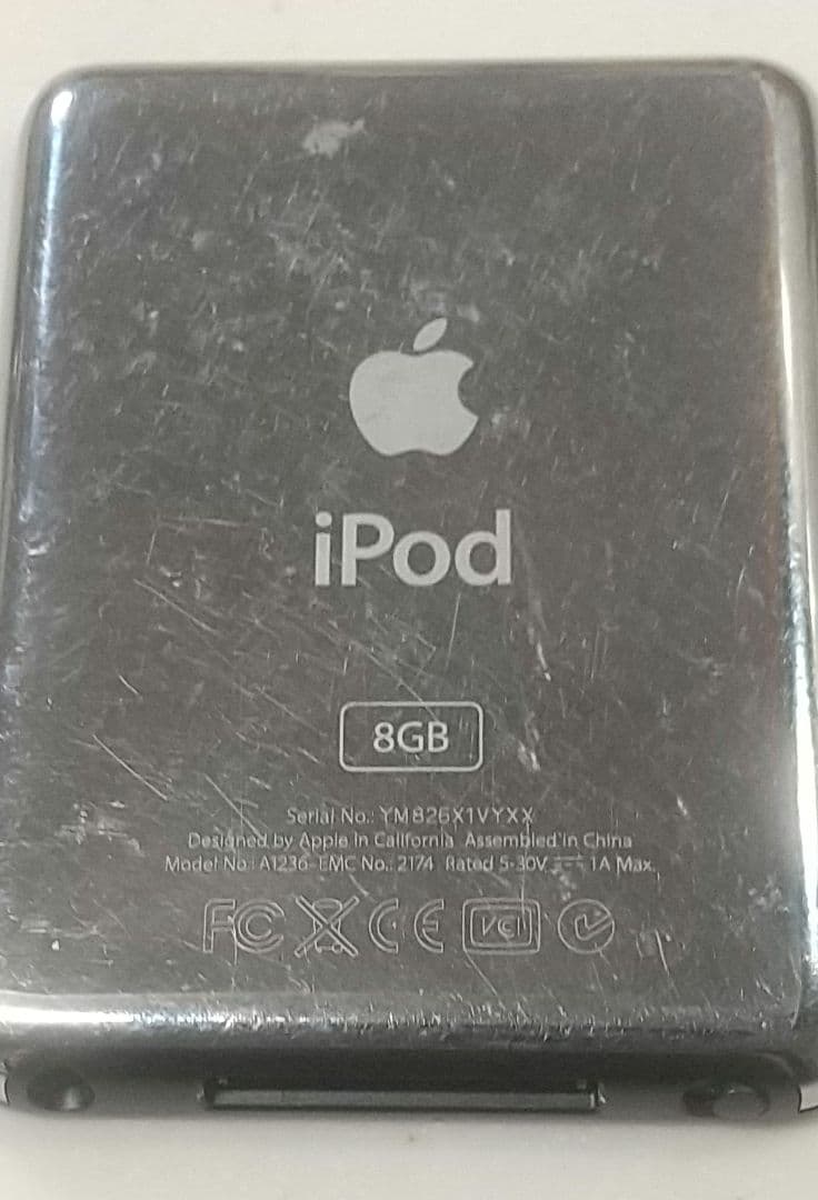 iPod nano 第3世代 8gb「動作確認済み」