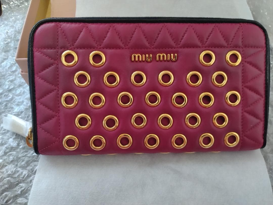 【むぅまっくす♡】【希少】【新品・未使用品】ミュウミュウ 長財布