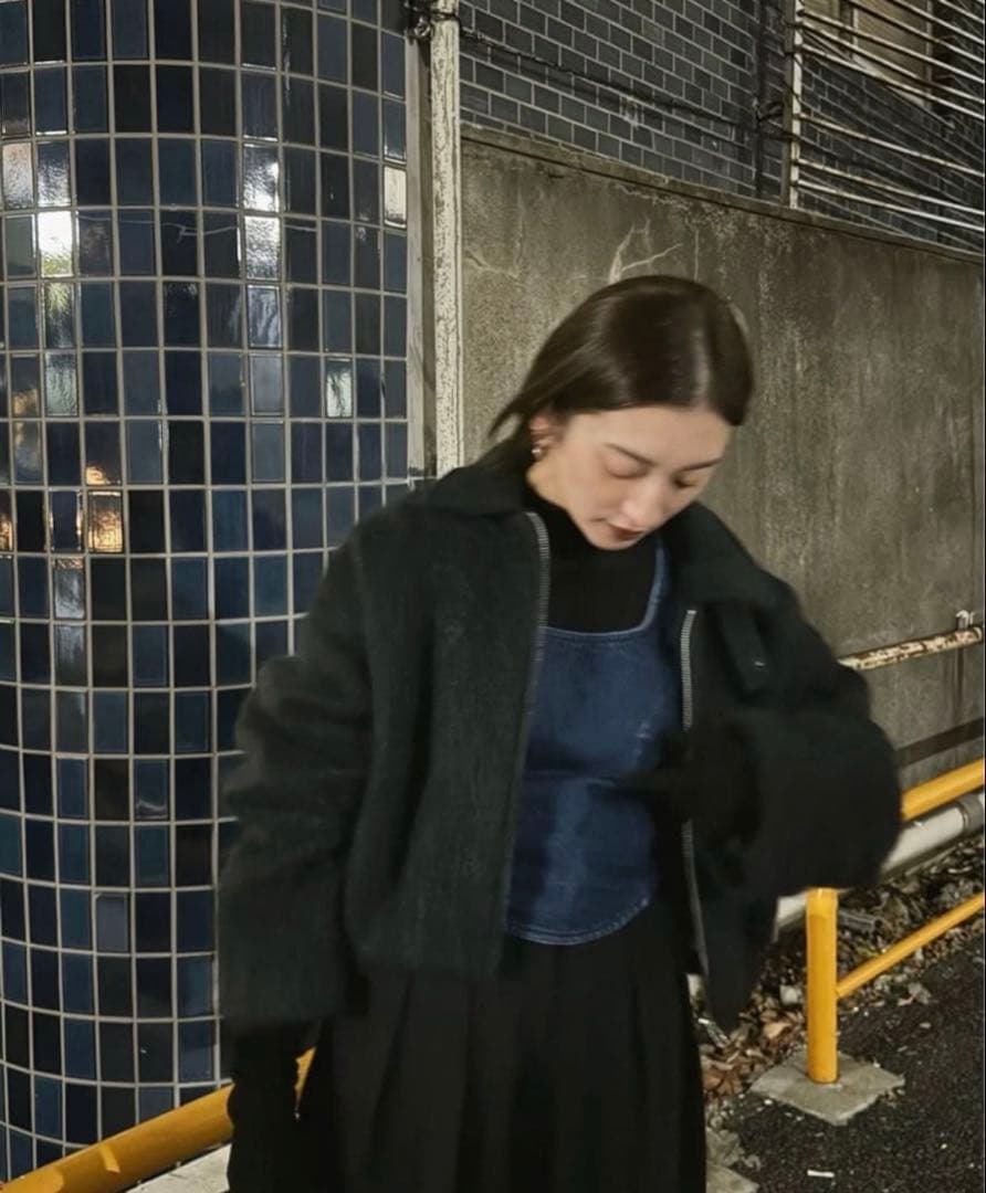 美品　JSELF Mohair Shaggy Blouson