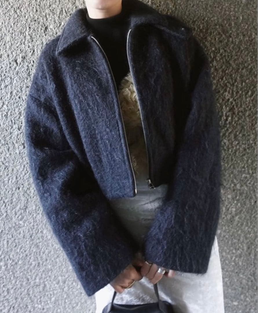 美品　JSELF Mohair Shaggy Blouson