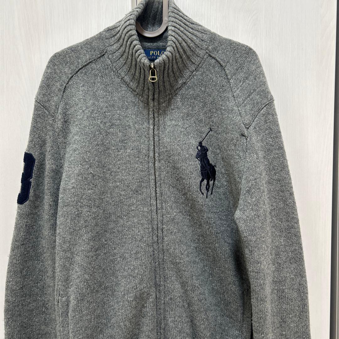 ラルフローレン フルジップニットカーディガン
