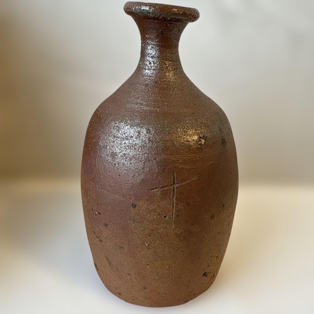 古備前　桃山時代　徳利　桂又三郎識