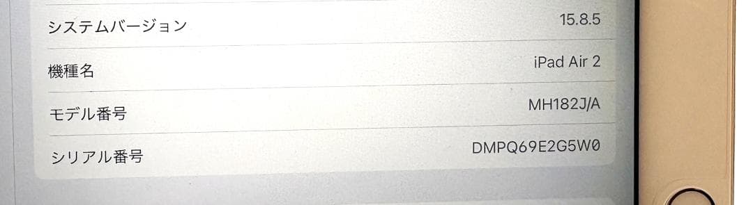 iPad Air2 64GB WIFIモデル ゴールド