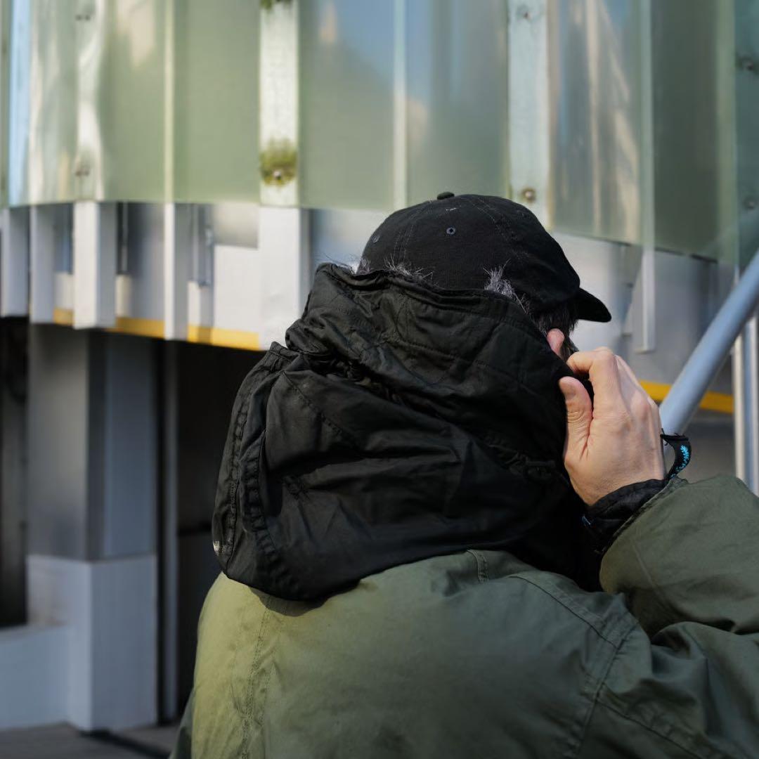 Anytee 後染めブラックm65 hood_deadstock フード