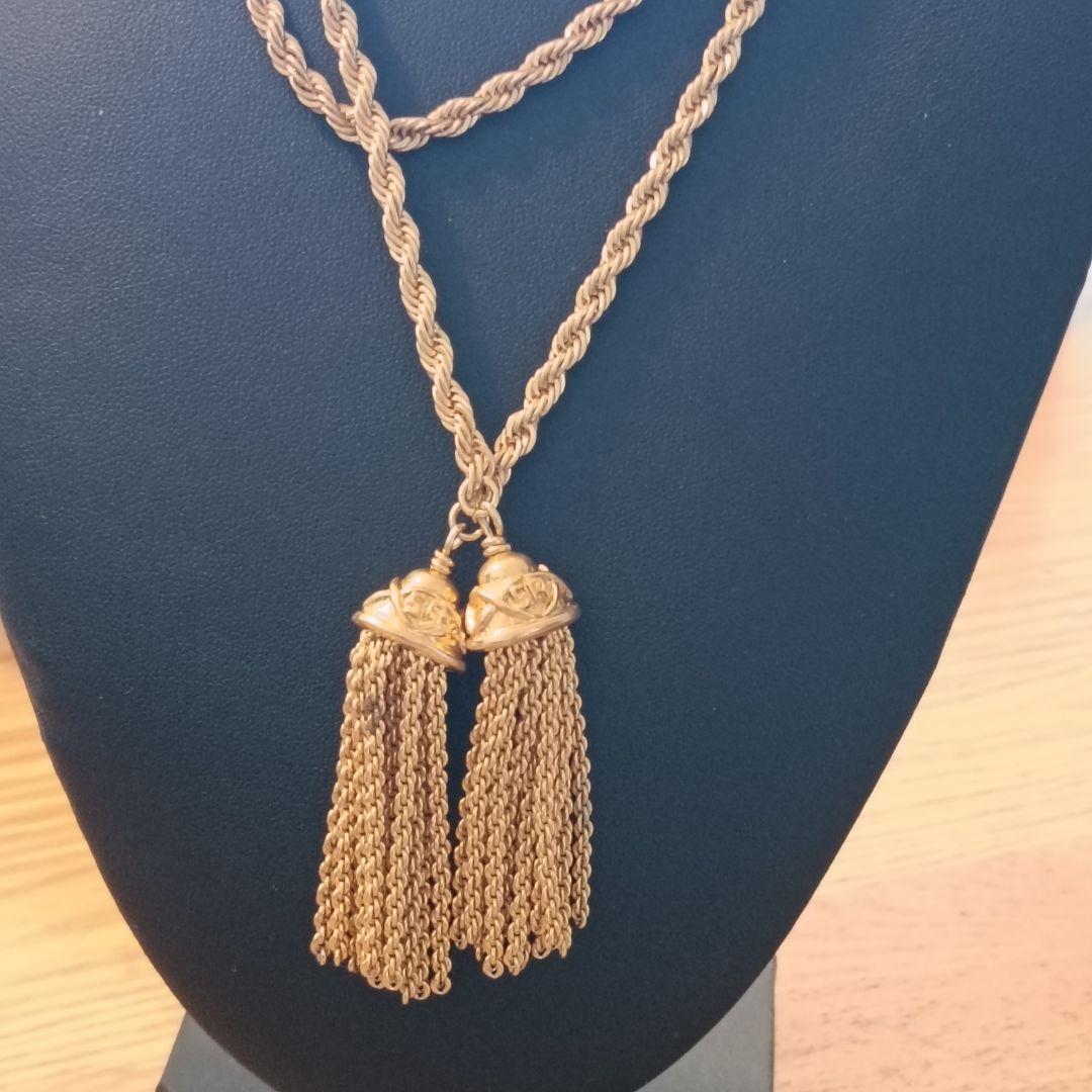 ソニアリキエル　ゴールド タッセルデザイン ロングネックレス