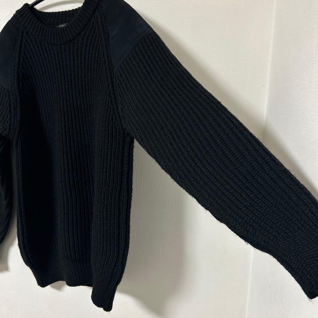 COMOLI x BLACK SHEEP コモリ ガンパッチ ニット 18AW