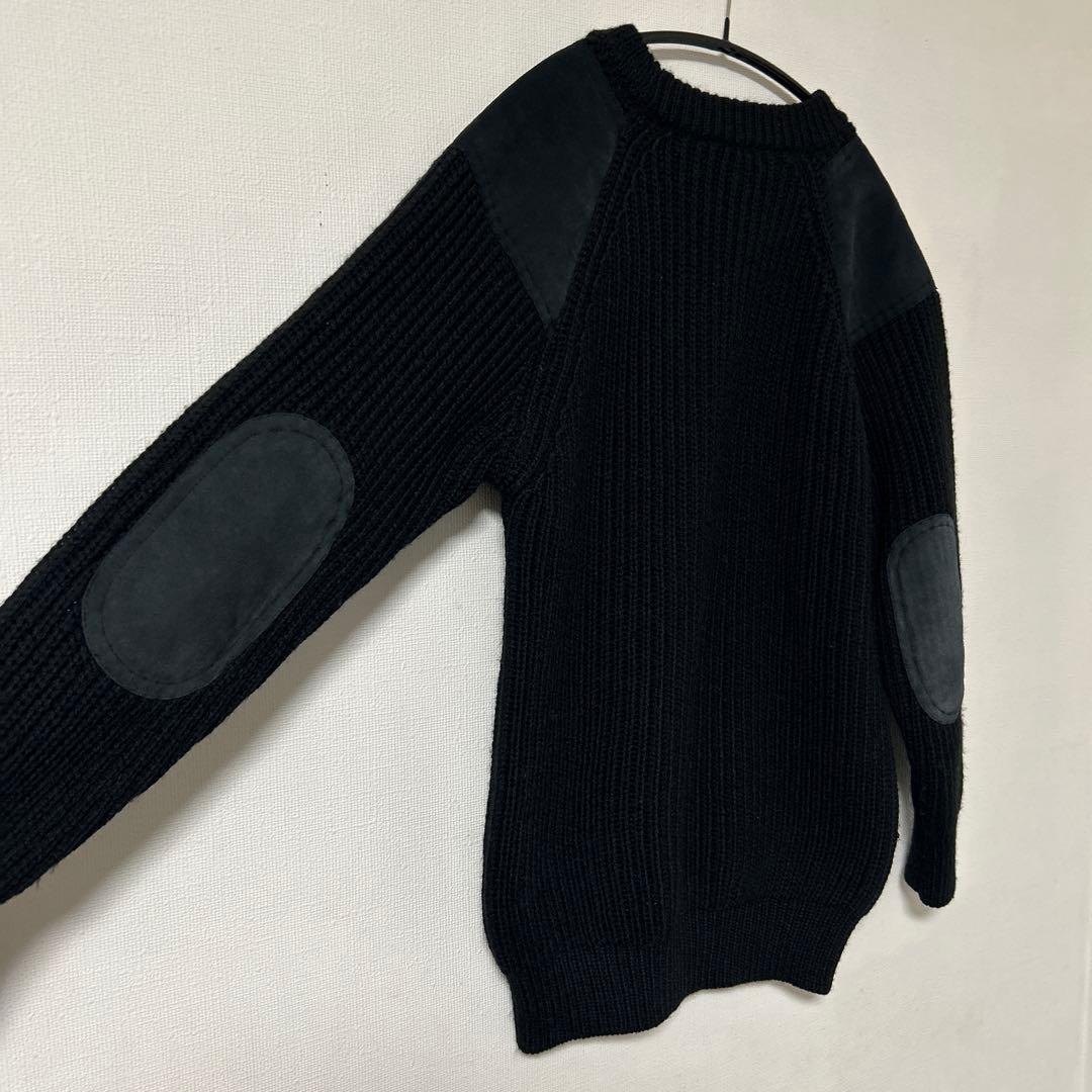 COMOLI x BLACK SHEEP コモリ ガンパッチ ニット 18AW