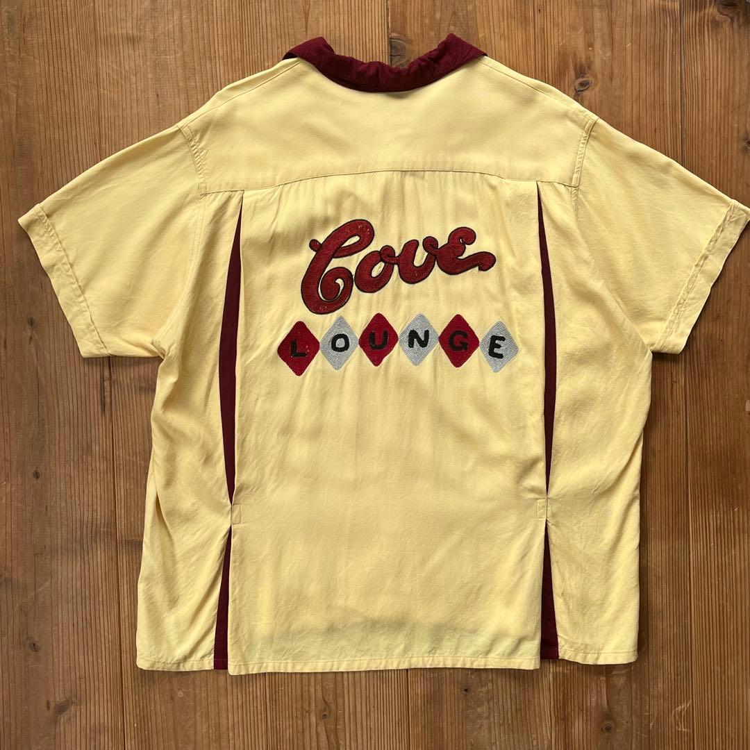 The Riviera ヴィンテージ 刺繍 ボーリングシャツ チェーンステッチ