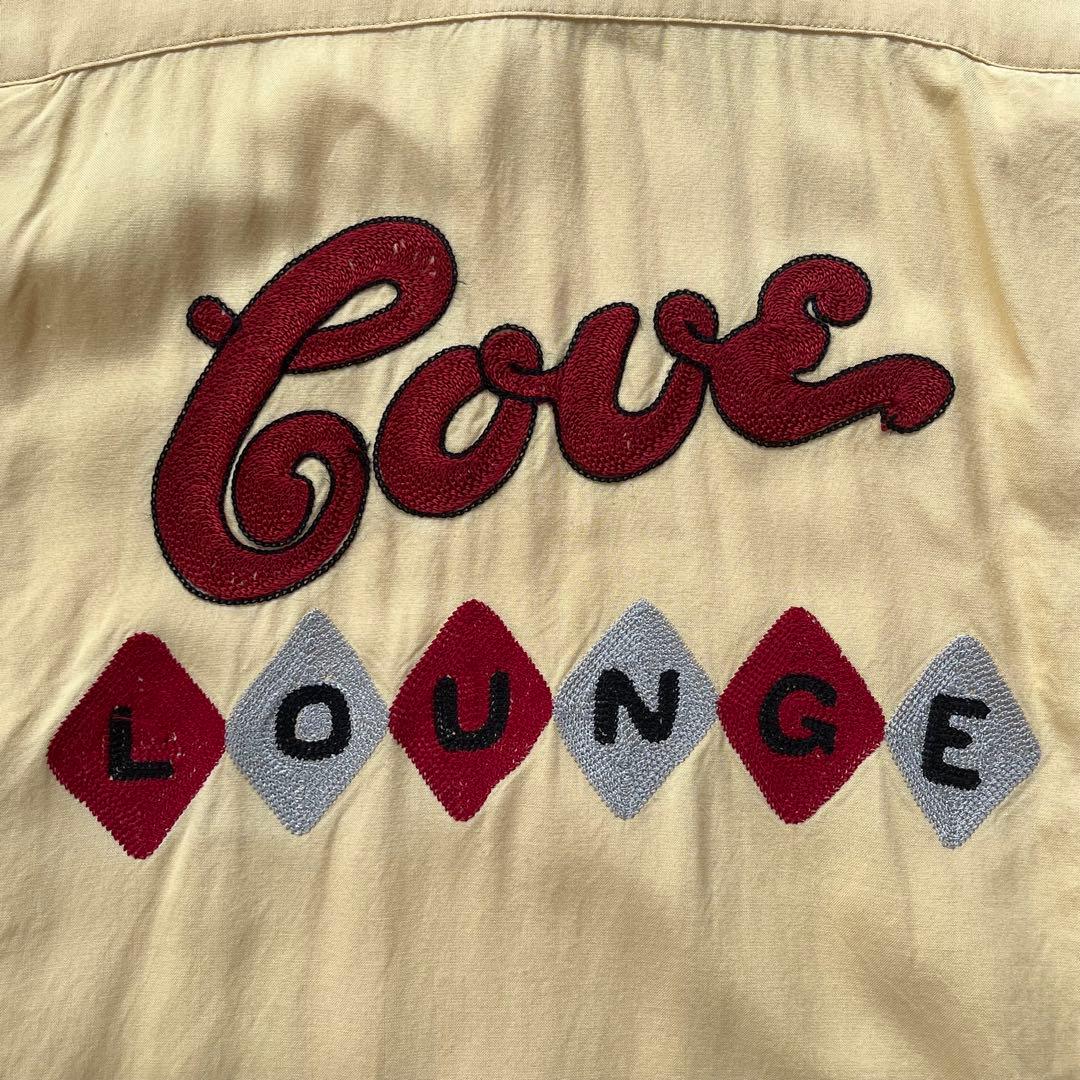 The Riviera ヴィンテージ 刺繍 ボーリングシャツ チェーンステッチ