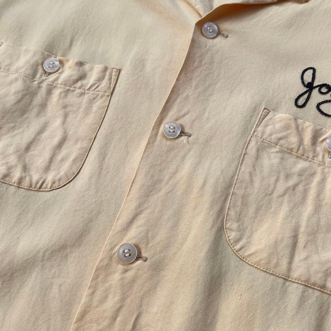 The Riviera ヴィンテージ 刺繍 ボーリングシャツ チェーンステッチ