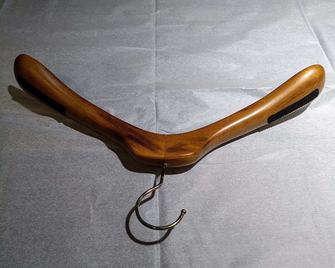 木製衣類ハンガー太（コート/ジャケット用）100本セット