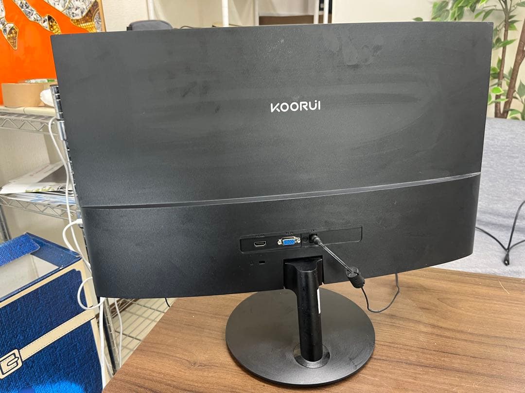 KOORUI 湾曲モニター 24 インチ 24N5C HDMIケーブル付き