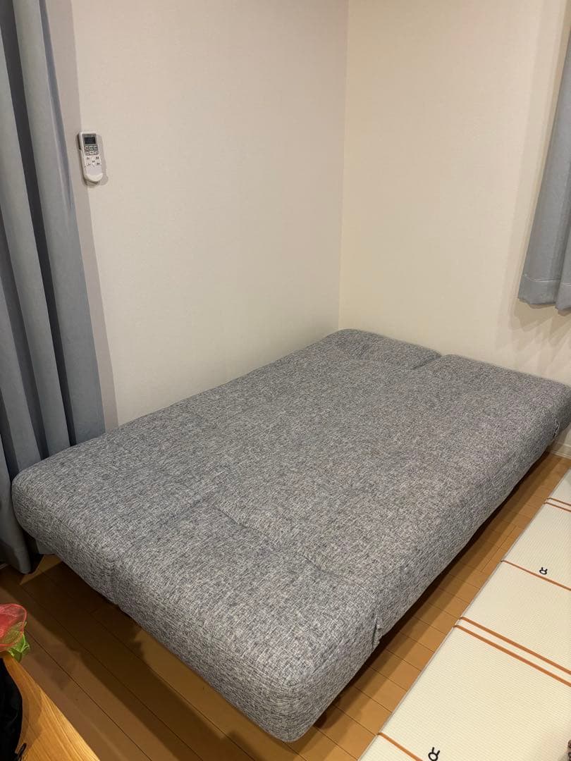 グレー ソファベッド 幅183cm