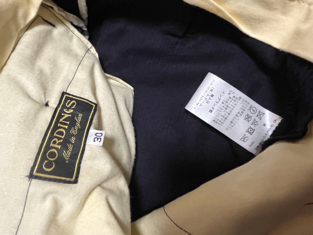 【新品未使用】英国老舗CORDINGS コーデュロイ ダブルスラックス　2.3万