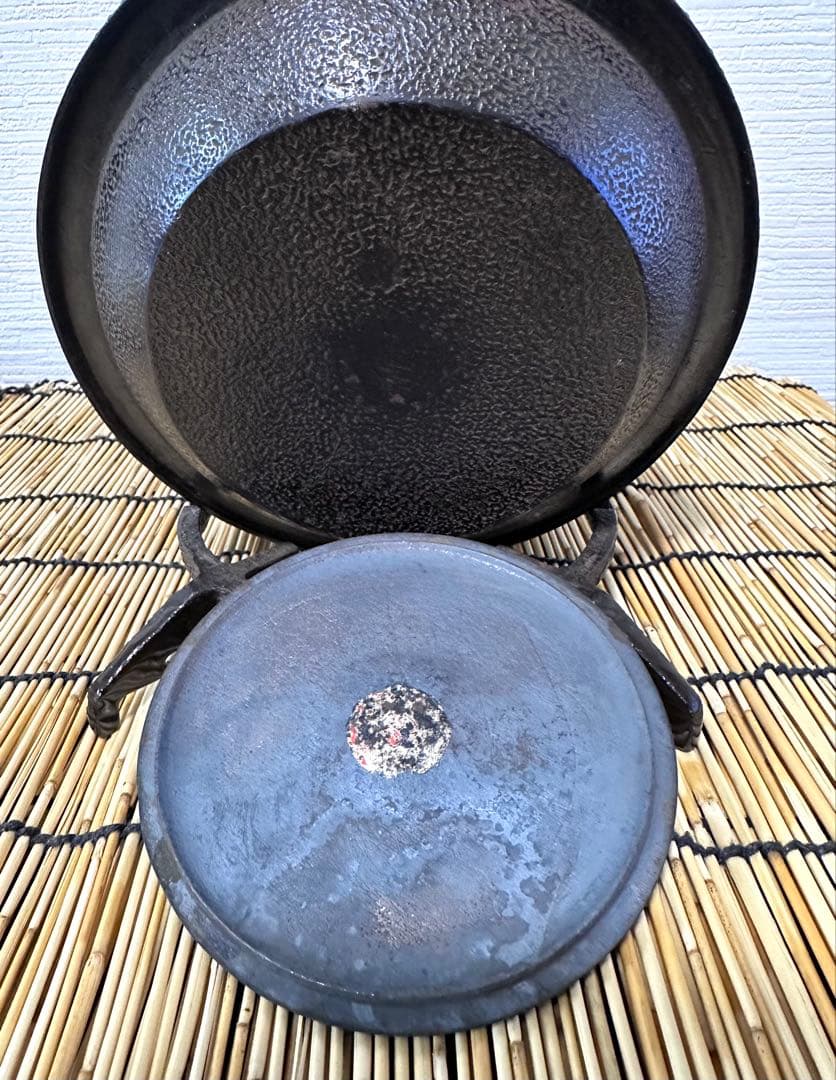 未使用品、木箱、栞付　南部鴻栄堂造　１８型富士形アラレ　JJ様　売約済み