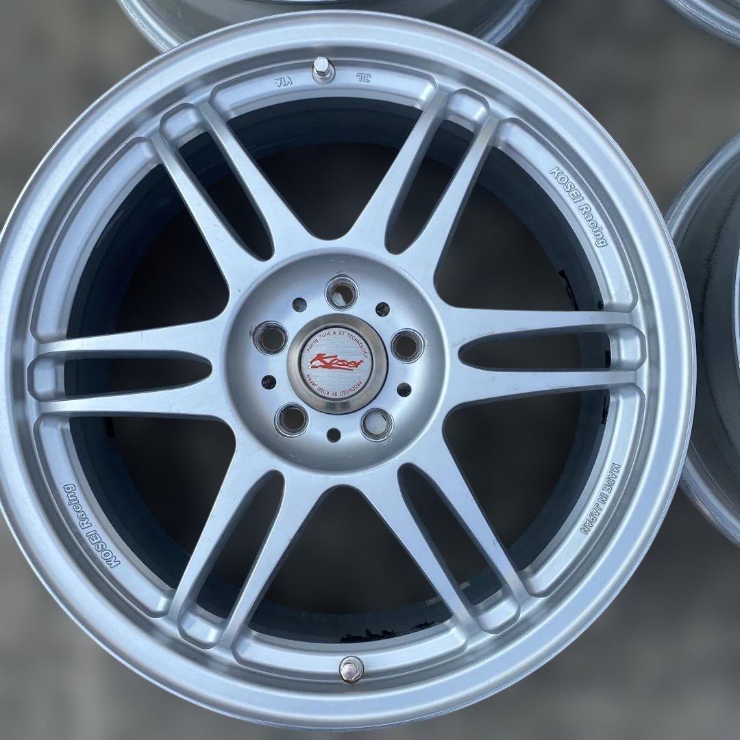◇中古koseiホイール　17インチ　7J+50 5H／100 プリウス、