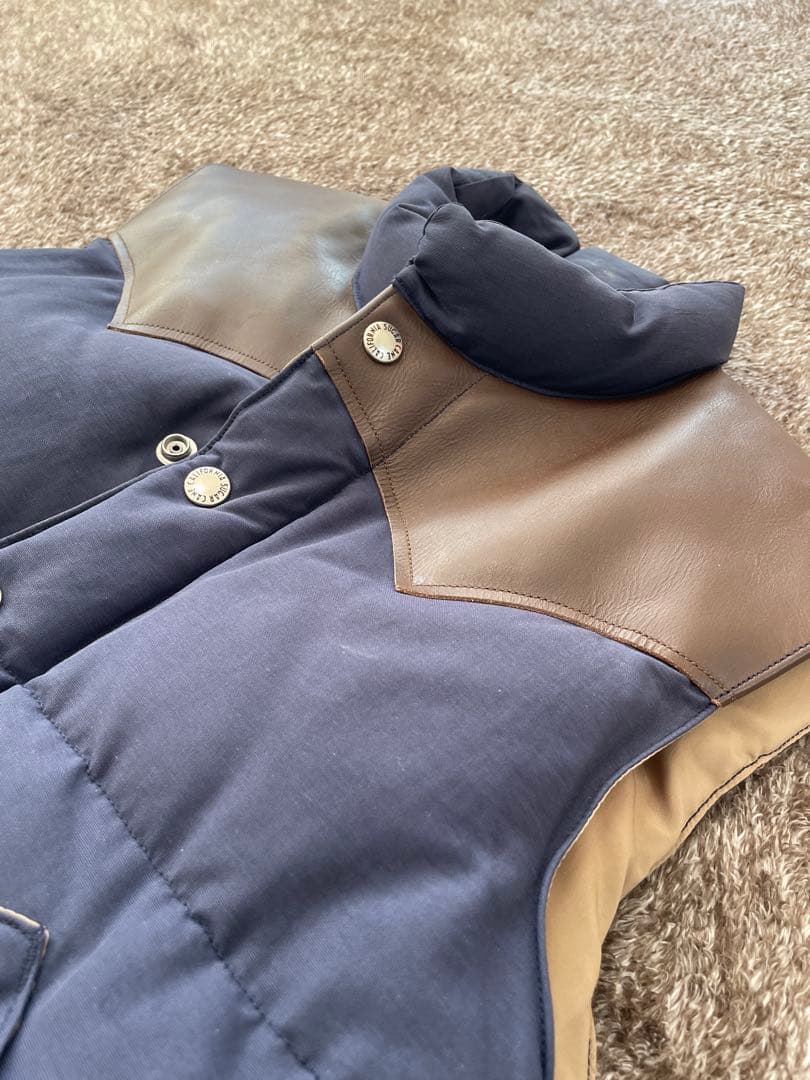 Sugar Cane ダウンベスト M ネイビー　シュガーケーン