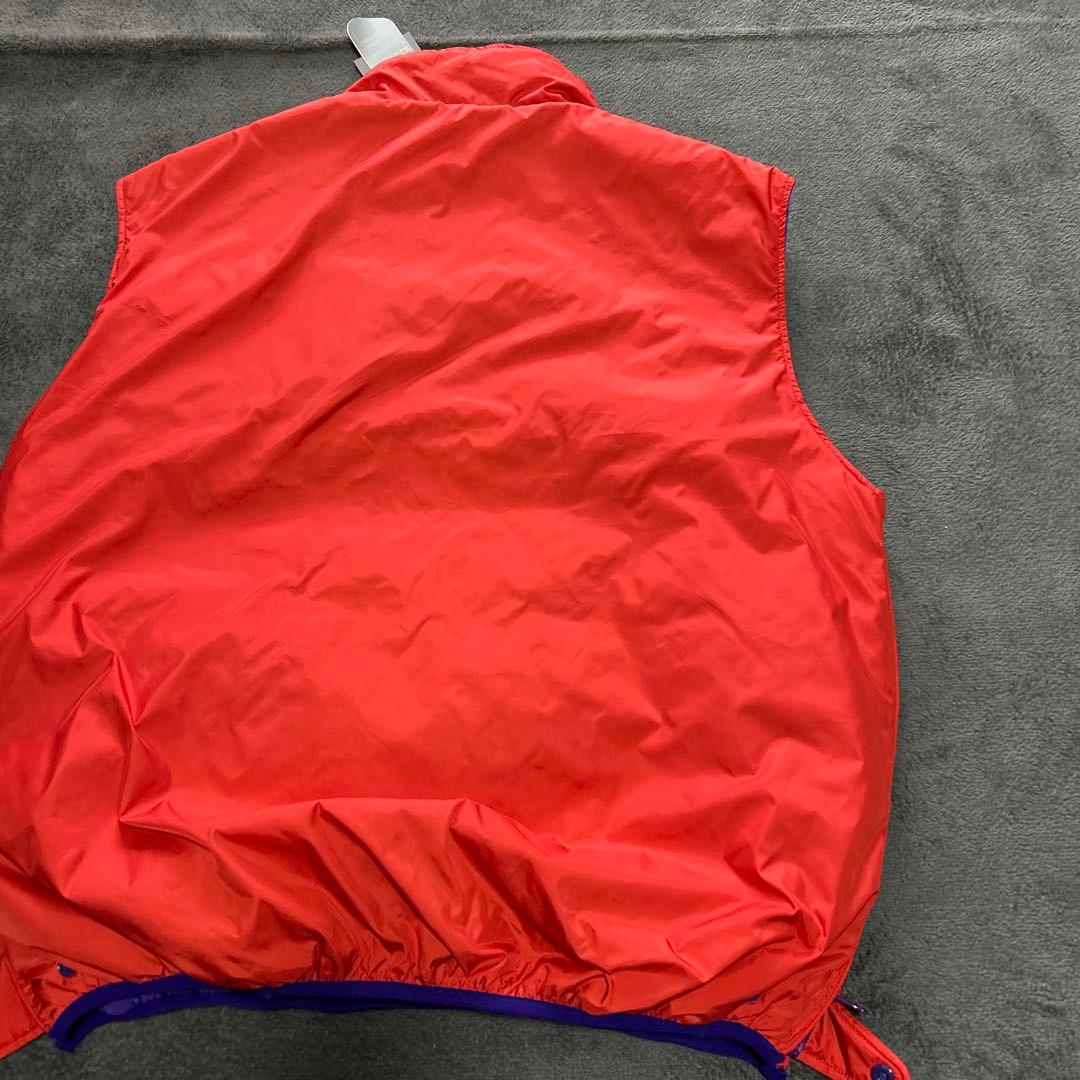 Cloveru Reversible Vest Purple Red ダウン L