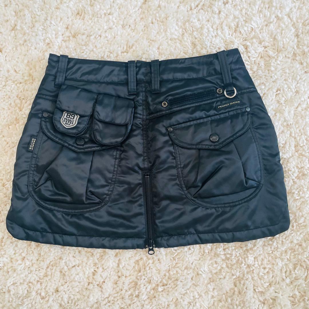 パーリゲイツ［PEARLY GATES］ブラック スカート 冬物