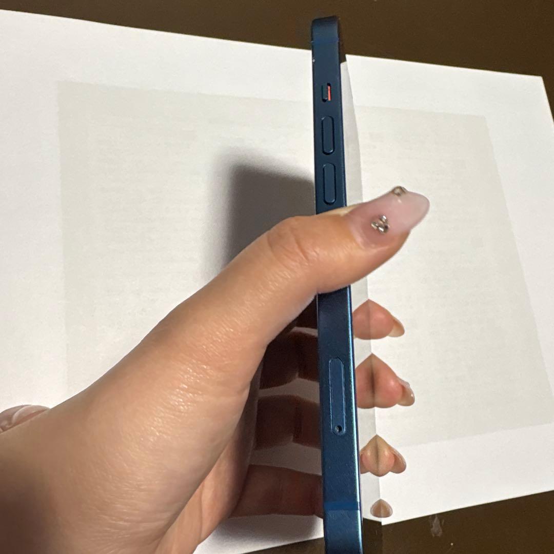 Apple iPhone13 本体 ブルー 128G 裏画面割れ