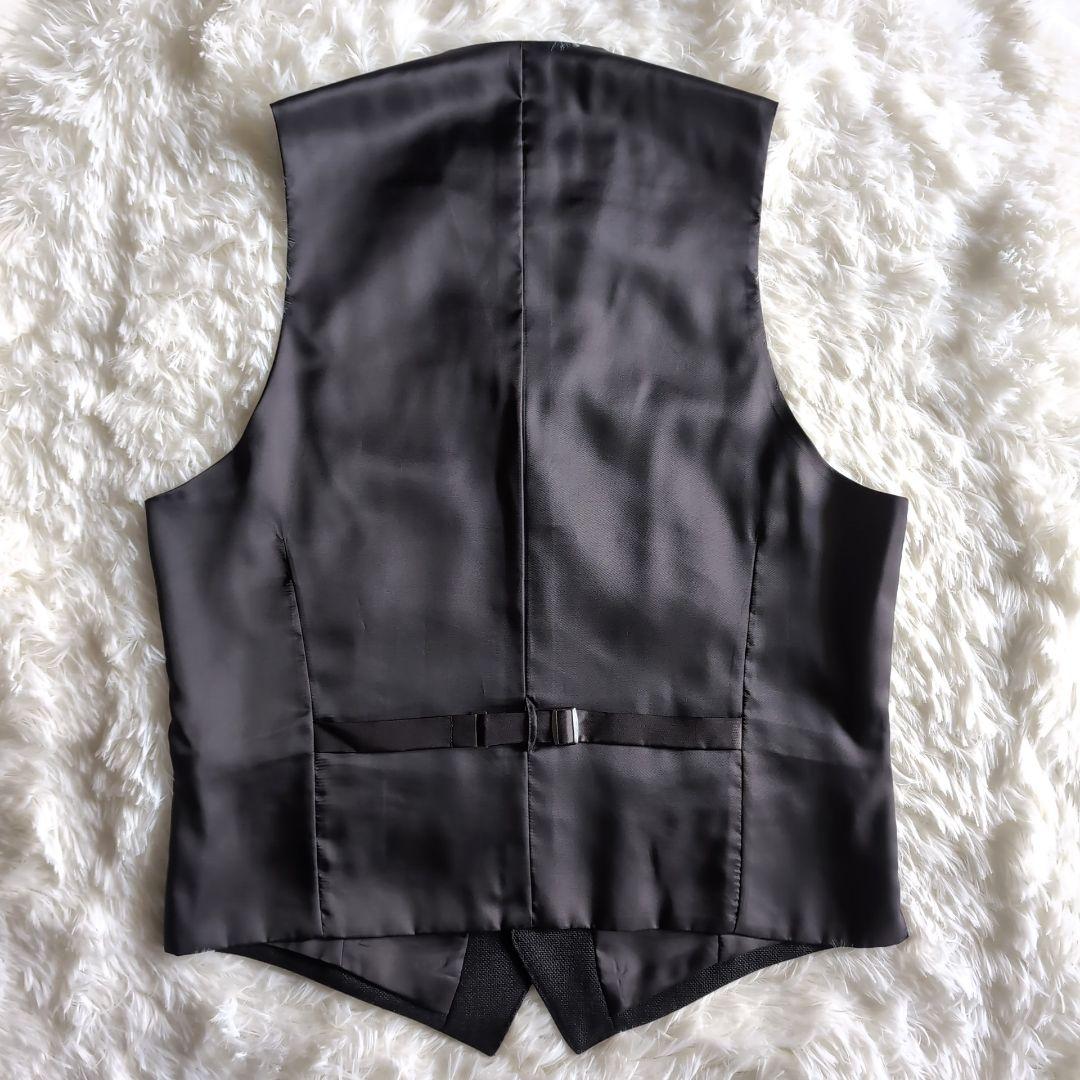 美品 オリヒカ バーズアイ ビジネススーツ スリーピース A6 チャコールグレー